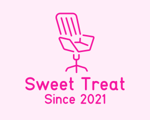 Pink Chair Furniture logo design