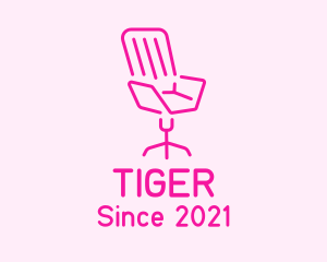 Pink Chair Furniture logo design