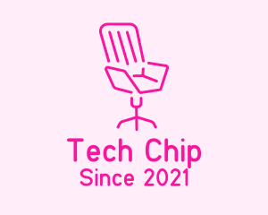 Pink Chair Furniture logo design