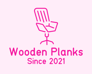 Pink Chair Furniture logo design