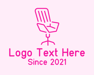 Pink - Pink Chair Furniture logo design