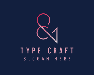 Ampersand Typography Media logo design