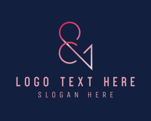 Type - Ampersand Typography Media logo design