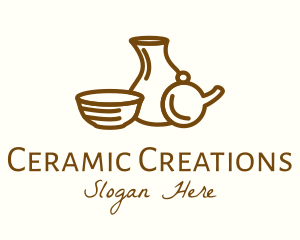 Ceramic - Brown Ceramic Homeware logo design