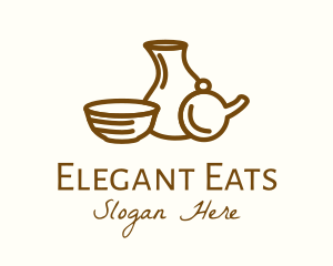 Tableware - Brown Ceramic Homeware logo design