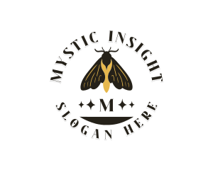 Moth Insect logo design