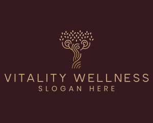 Spa Wellness Tree logo design