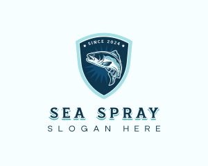 Marine Sailing Fisherman logo design