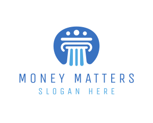 Finance - Financing Pillar Law Badge logo design