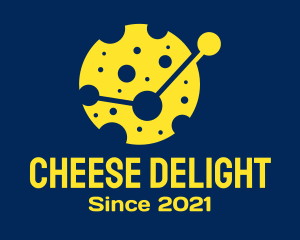 Yellow Cheese Moon logo design