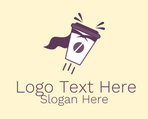 Superhero Coffee Delivery  Logo