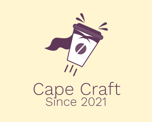 Cape - Superhero Coffee Delivery logo design