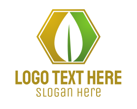 Leaf - Leaf Hexagon logo design