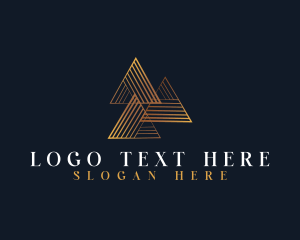 Loan - Elegant Pyramid Triangle logo design