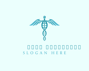 Medical Caduceus Wings Logo