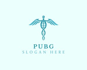 Medical Caduceus Wings Logo