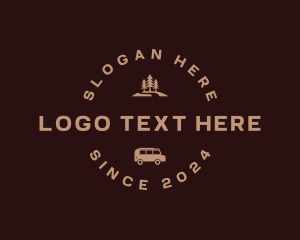 Tour - Mountain Camper Van logo design