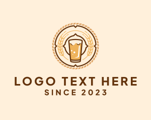 Bistro - Oktoberfest Beer Glass logo design