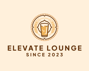 Lounge - Oktoberfest Beer Glass logo design