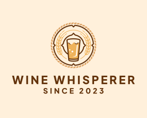 Sommelier - Oktoberfest Beer Glass logo design