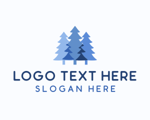 Freeze - Winter Pine Tree logo design