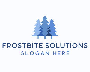 Freeze - Winter Pine Tree logo design