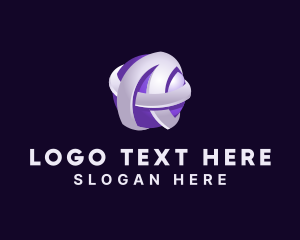 Logistics - 3D Gaming Globe Letter A logo design