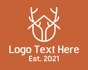 Hunt - Home Antler Design logo design