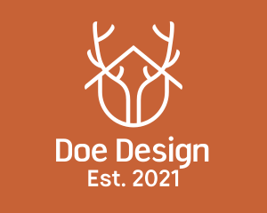 Home Antler Design logo design