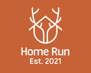 Home Antler Design logo design