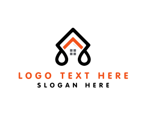 Badge - Modern House Roofing logo design