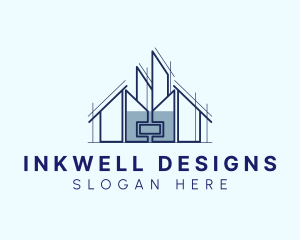 House - Urban House Building logo design