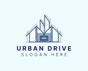 Urban House Building logo design