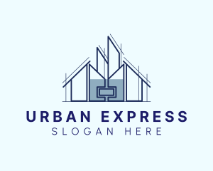 Urban House Building logo design