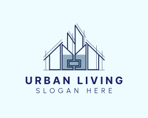 Urban House Building logo design