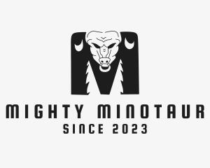 Minotaur - Tough Buffalo Bull logo design