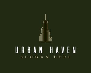 City Skyscraper Building logo design