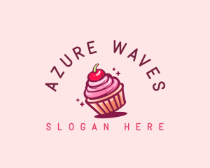 Sugar Cherry Cupcake Toppings logo design