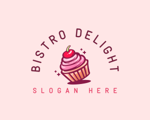 Sugar Cherry Cupcake Toppings logo design