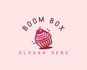 Sugar Cherry Cupcake Toppings logo design