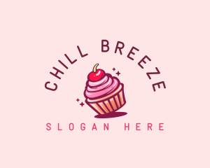 Sugar Cherry Cupcake Toppings logo design