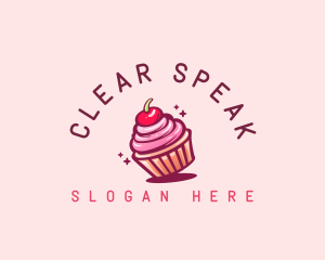 Sugar Cherry Cupcake Toppings logo design