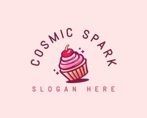 Sugar Cherry Cupcake Toppings logo design