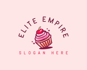 Sugar Cherry Cupcake Toppings logo design