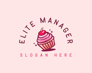 Sugar Cherry Cupcake Toppings logo design