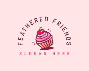 Sugar Cherry Cupcake Toppings logo design