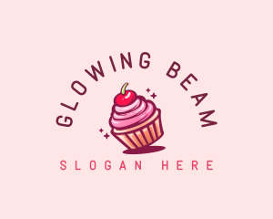 Sugar Cherry Cupcake Toppings logo design