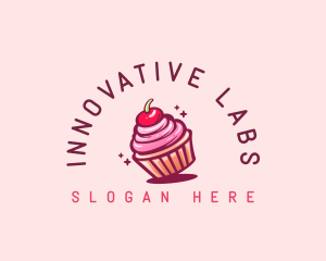 Sugar Cherry Cupcake Toppings logo design