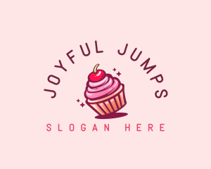 Sugar Cherry Cupcake Toppings logo design