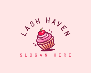 Sugar Cherry Cupcake Toppings logo design